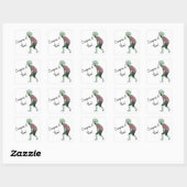 Zombie Vierkante Sticker (Vel)