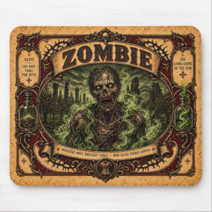 Zombie, Vintage Circus Monster Muismat