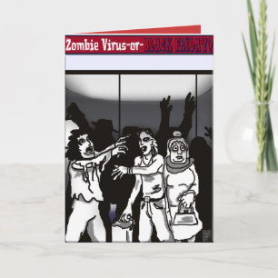 Zombie virus? feestdagen kaart