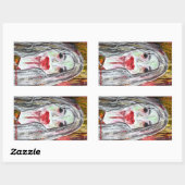 Zombie Vrouw Sticker (Vel)