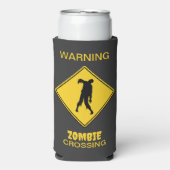 Zombie Waarschuwing Halloween (Seltzer Voorkant)