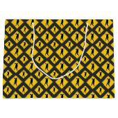 Zombie Waarschuwing Halloween Groot Cadeauzakje (Voorkant)