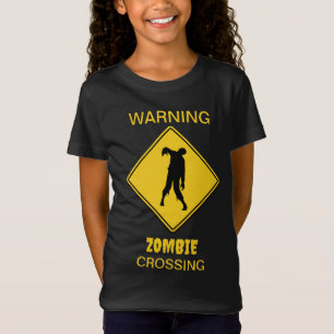 Zombie Waarschuwing Halloween T-shirt