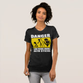 Zombie Waarschuwing T-shirt (Voorkant volledig)