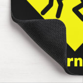 Zombie-waarschuwingsteken Muismat (Hoek)