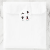 zombie walker crawler ronde sticker (Tas)