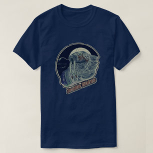 Zombie Walrus Origineel-Retro Verwante Blik T-shirt