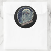 Zombie Walrus R Ronde Sticker (Tas)