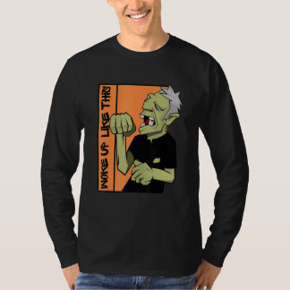 Zombie werd dit Halloween wakker T-shirt