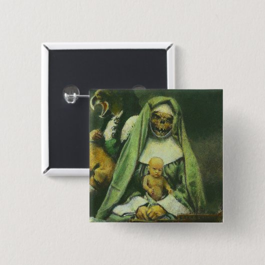 Zombie Witch Button (Voorkant /achterkant)