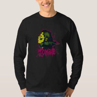Zombie Woman Accompanied By Her Raven T-shirt