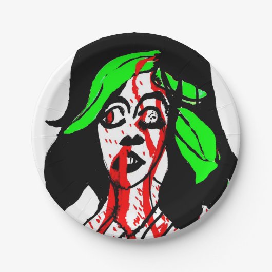 Zombie Woman Paper Bord (Voorkant)