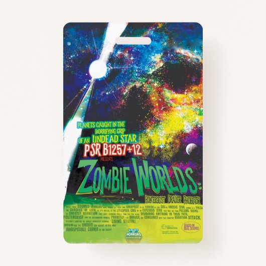 Zombie Worlds Halloween Galaxy of Horrors Badge (Voorkant)