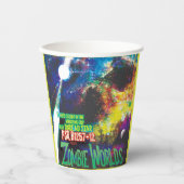 Zombie Worlds Halloween Galaxy of Horrors Papieren Bekers (Voorkant)