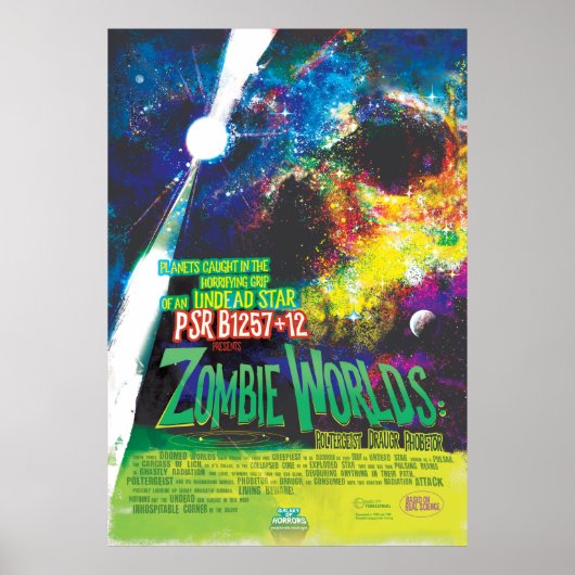 Zombie Worlds Halloween Galaxy of Horrors Poster (Voorkant)