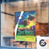 Zombie Worlds Halloween Galaxy of Horrors Raamsticker (Cafe Raam)