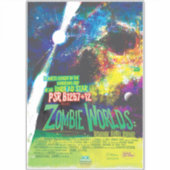 Zombie Worlds Halloween Galaxy of Horrors Sticker (Voorkant)