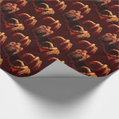 Zombie Wrapping Paper Gory Zombie Gift Paper Cadeaupapier (Hoek)