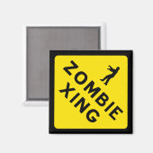 Zombie Xing Magnet Magneet (Voorkant / Achterkant)