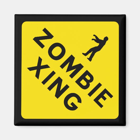 Zombie Xing Magnet Magneet (Voorkant)