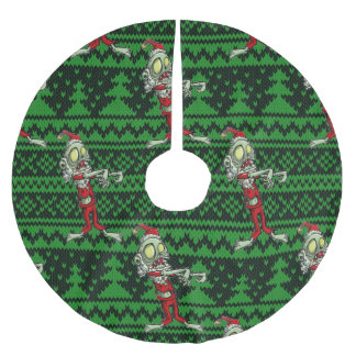 zombie xmas santa kerstboom rok