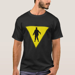 Zombie Yield Sign Horror Film T-shirt