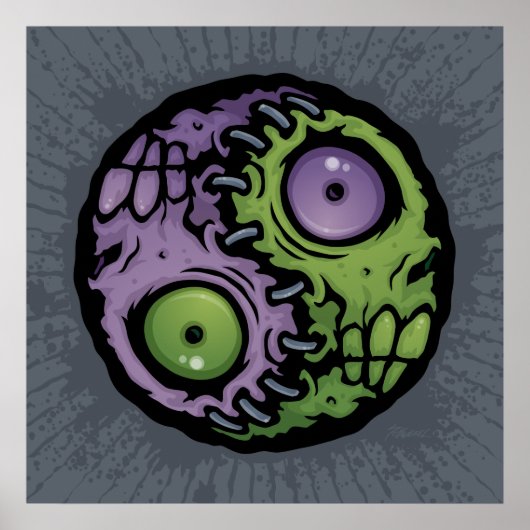 Zombie Yin-Yang Poster (Voorkant)