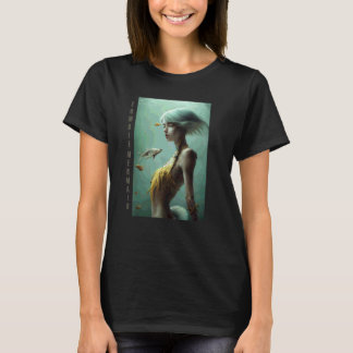 Zombie Zeemeermin 1 Ondead Horror Gotische Donkere T-shirt