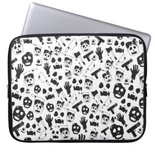 Zombie - zeewaardig Patroonachtergrond Laptop Sleeve