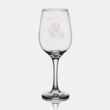 Zombie Zelfzorg Wijn Glas – Gegraveerd