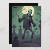Zombie Zest - Carte de voeux Halloween (Devant / Derrière)