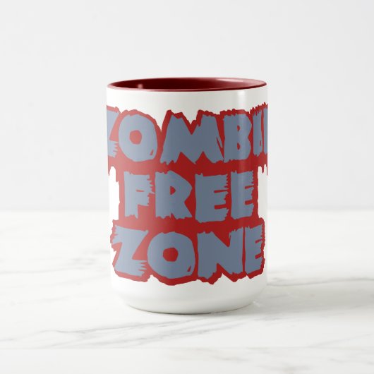 Zombie Zone libre tasse - choisir style et couleur (Centre)