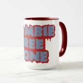 Zombie Zone libre tasse - choisir style et couleur (Devant droit)