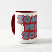 Zombie Zone libre tasse - choisir style et couleur (Devant gauche)