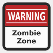 Zombie Zone Sticker (Voorkant)