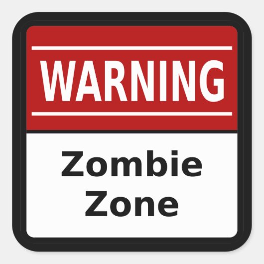 Zombie Zone Sticker (Voorkant)