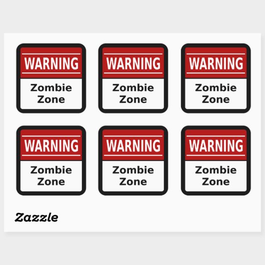 Zombie Zone Sticker (Vel)