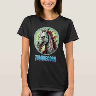 Zombiecorn Zombie Unicorn Ik hou van Brainbows Pun T-shirt