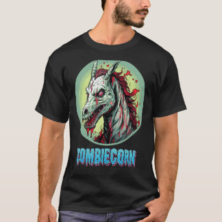 Zombiecorn Zombie Unicorn Ik hou van Brainbows Pun T-shirt