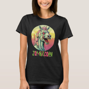 Zombiecorn Zombie Unicorn Ik hou van Brainbows Pun T-shirt
