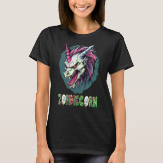 Zombiecorn Zombie Unicorn Ik hou van Brainbows Pun T-shirt