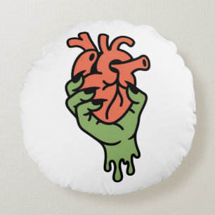 Zombiehand die Hart vasthoudt Rond Kussen