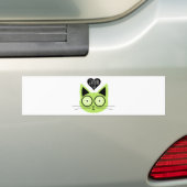 Zombiekat Bumpersticker (Op auto)