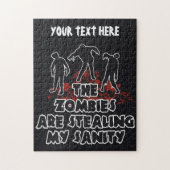 Zombies aangepaste puzzel (Verticaal)