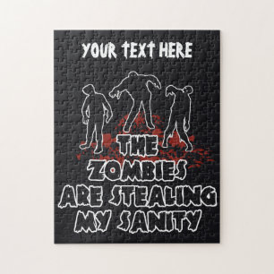 Zombies aangepaste puzzel