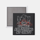 Zombies aimant couleur personnalisé (Recto/Verso)