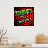 Zombies Ate My Buren Pixel Art Poster (Keuken)