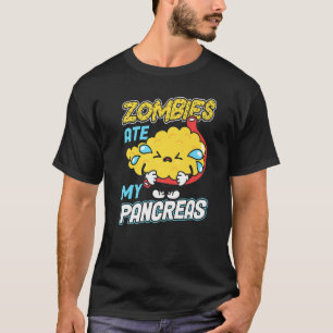 Zombies Ate My Pancreas Diabetes Awareness Premium T-shirt