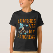 Zombies Ate My Pancreas - Fun Diabetes T-shirt (Voorkant)