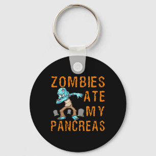 Zombies aten mijn alvleesklier - Leuk Diabetes Sleutelhanger